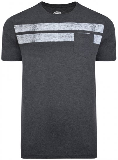Kam Jeans 5252 T-shirt Charcoal - Tričká - Nadrozmerné tričká - 2XL-14XL