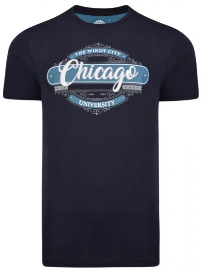 Kam Jeans 5253 T-shirt Navy - Tričká - Nadrozmerné tričká - 2XL-14XL