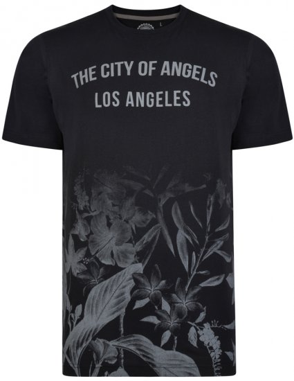 Kam Jeans 5255 T-shirt Black - Tričká - Nadrozmerné tričká - 2XL-14XL