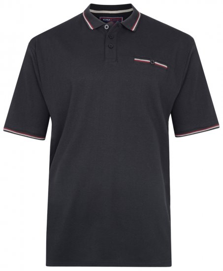 Kam Jeans 5291 Polo Black - Polokošele - Polokošele 2XL-8XL