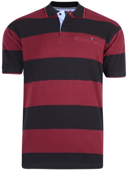 Kam Jeans 5292 Polo Burgundy - Polokošele - Polokošele 2XL-8XL