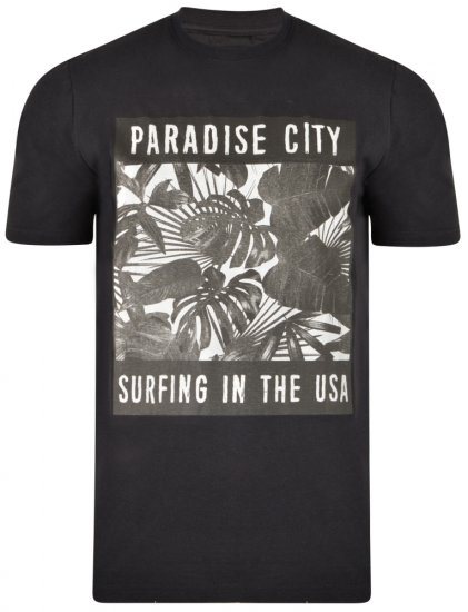 Kam Jeans 5300 T-shirt Black - Tričká - Nadrozmerné tričká - 2XL-14XL