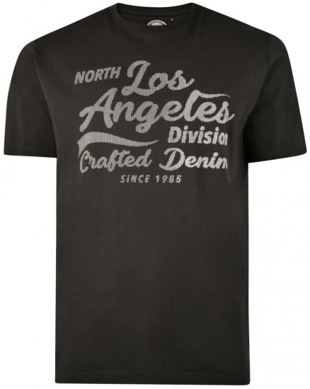 Kam Jeans 5302 T-shirt Black - Tričká - Nadrozmerné tričká - 2XL-14XL
