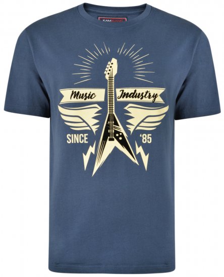 Kam Jeans 5303 T-shirt Insignia - Tričká - Nadrozmerné tričká - 2XL-14XL