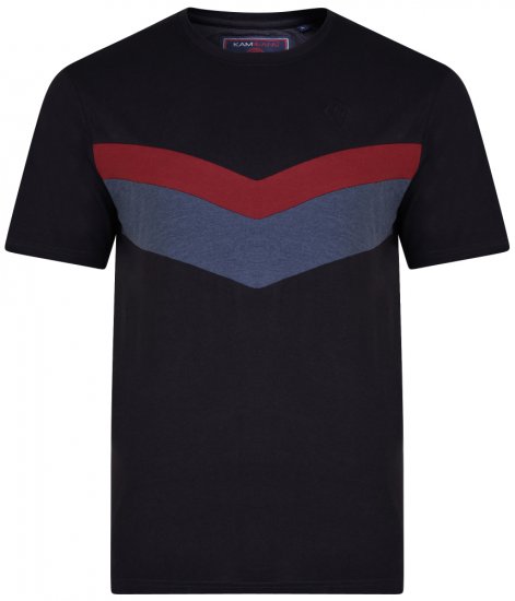 Kam Jeans 5306 T-shirt Black - Tričká - Nadrozmerné tričká - 2XL-14XL