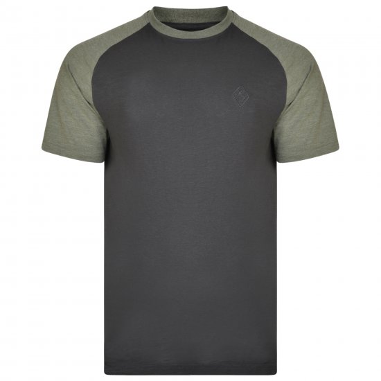 Kam Jeans 5314 Twin pack T-shirts Black/Navy - Tričká - Nadrozmerné tričká - 2XL-14XL
