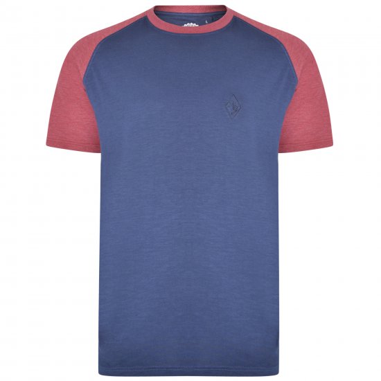 Kam Jeans 5314 Twin pack T-shirts Black/Navy - Tričká - Nadrozmerné tričká - 2XL-14XL