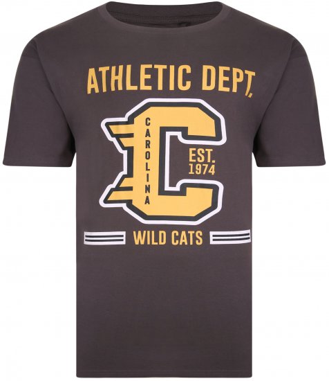 Kam Jeans 5329 Twin pack T-shirt Charcoal/Navy - Tričká - Nadrozmerné tričká - 2XL-14XL