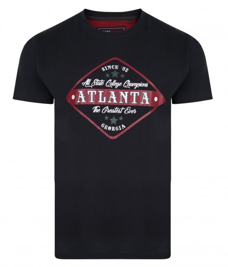 Kam Jeans 5333 Atlanta Tee Navy - Tričká - Nadrozmerné tričká - 2XL-14XL