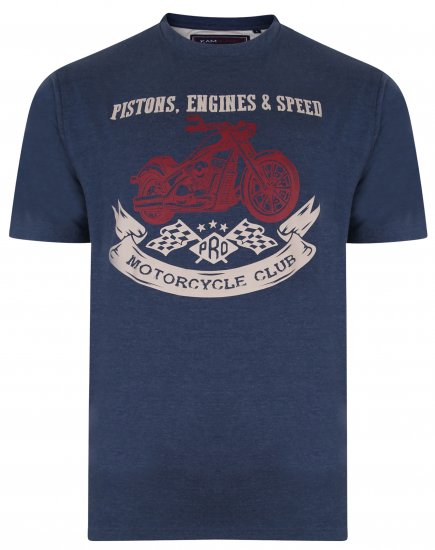 Kam Jeans 5351 Piston Motors Club T-shirt Insignia - Tričká - Nadrozmerné tričká - 2XL-14XL
