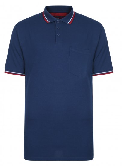 Kam Jeans Polo with Pocket Insignia Blue - Polokošele - Polokošele 2XL-8XL