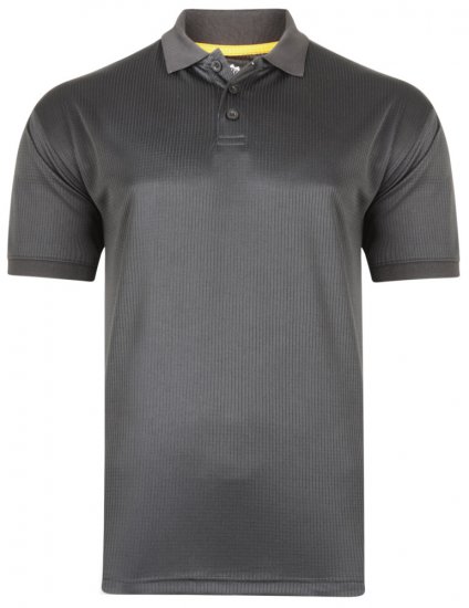Kam Jeans Technical Lightweight Polo Black - Športové oblečenie - Sportovní Oblečení 2XL-10XL