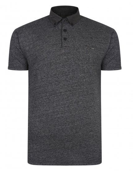 Kam Jeans Smart Look Polo Black - Polokošele - Polokošele 2XL-8XL