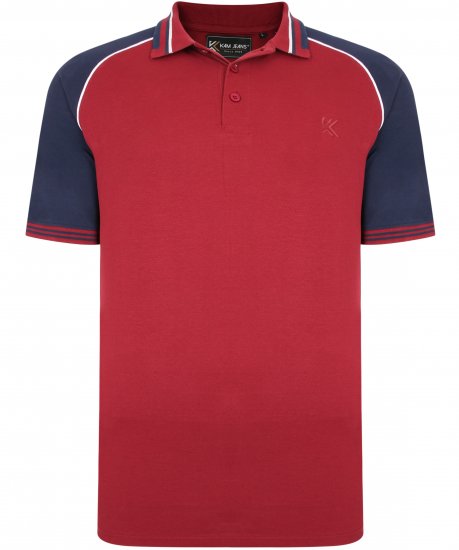 Kam Jeans 5445 Pique Polo Burgundy - Polokošele - Polokošele 2XL-8XL
