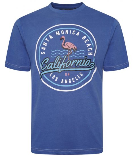 Kam Jeans 5707 Santa Monica Tee Navy - Tričká - Nadrozmerné tričká - 2XL-14XL