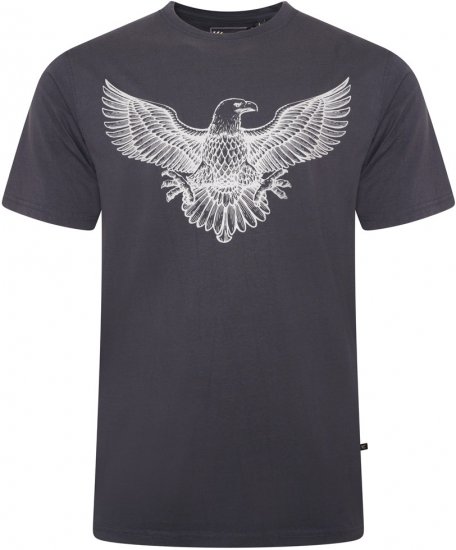 Kam Jeans 5758 Eagle Print T-Shirt Indigo - Tričká - Nadrozmerné tričká - 2XL-14XL