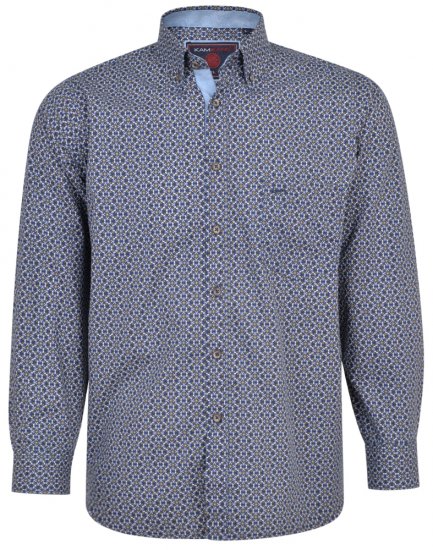 Kam Jeans 6196 LS Paisley Print Shirt - Košele - Košele 2XL-10XL