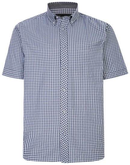 Kam Jeans 6219 Short sleeve Shirt Charcoal - Košele - Košele 2XL-10XL