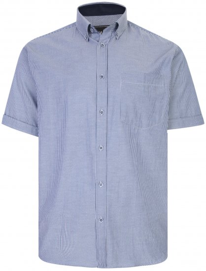 Kam Jeans 6224 Short sleeve Shirt Navy - Košele - Košele 2XL-10XL