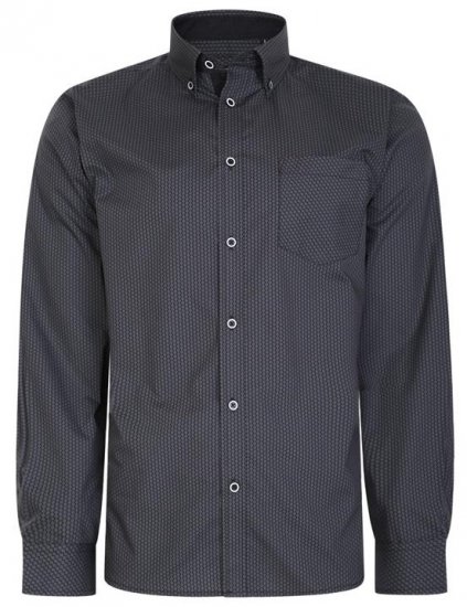Kam Jeans 6226 LS Casual Shirt Charcoal - Košele - Košele 2XL-10XL