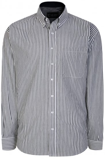 Kam Jeans 6245 Long Sleeve Shirt Navy - Košele - Košele 2XL-10XL