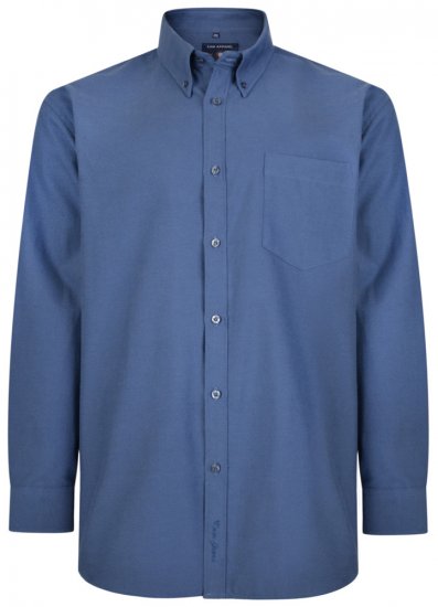 Kam Oxford shirt Long Sleeve Navy - Košele - Košele 2XL-10XL