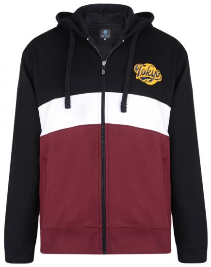 Kam Jeans 7002 Hoodie Burgundy - Mikiny & mikiny bez kapucne - Mikiny & Mikiny s Kapucňou 2XL-12XL