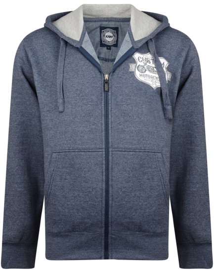 Kam Jeans 704 Customs Hoodie Denim - Mikiny & mikiny bez kapucne - Mikiny & Mikiny s Kapucňou 2XL-12XL