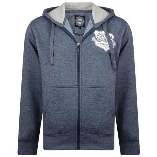 Kam Jeans 704 Customs Hoodie Denim - Mikiny & mikiny bez kapucne - Mikiny & Mikiny s Kapucňou 2XL-12XL