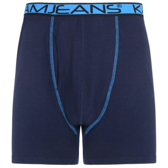 Kam Jeans Boxershorts Black and Navy 2-Pack - Spodná bielizeň - Spodné Prádlo 2XL-8XL