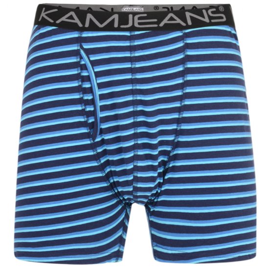 Kam Jeans Striped Boxershorts 2-Pack - Spodná bielizeň - Spodné Prádlo 2XL-8XL