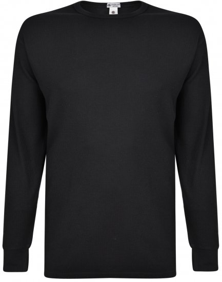 Kam Jeans 835 Long Sleeve Thermal T-shirt Black - Spodná bielizeň - Spodné Prádlo 2XL-8XL