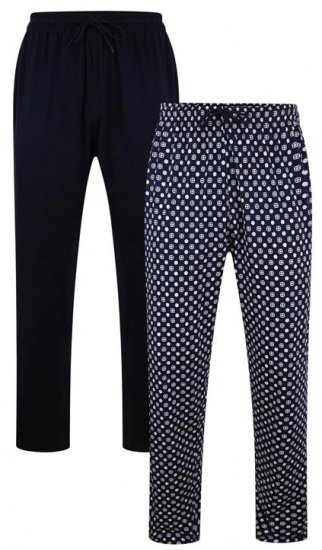 Kam Jeans 877 Lounge Pants Navy Twin Pack - Spodná bielizeň - Spodné Prádlo 2XL-8XL