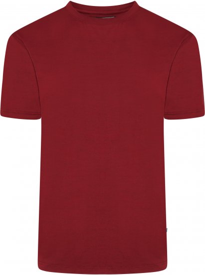 Kam Jeans AP001 XT Active Performance Marl Tee Burgundy - Tričká - Nadrozmerné tričká - 2XL-14XL