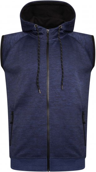Kam Jeans AP007 Active Performance Sleeveless Hoody Indigo - Mikiny & mikiny bez kapucne - Mikiny & Mikiny s Kapucňou 2XL-12XL