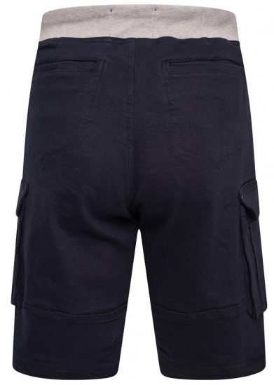 Kam Jeans Elvio Rib Waist Stretch Shorts Navy - Šortky - Šortky W40-W60