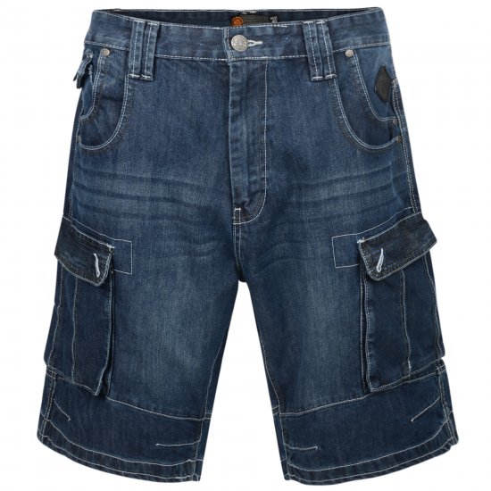 Kam Jeans Francis Dark Used - Šortky - Šortky W40-W60