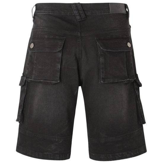 Kam Jeans Ivan Cargo Shorts Black - Šortky - Šortky W40-W60