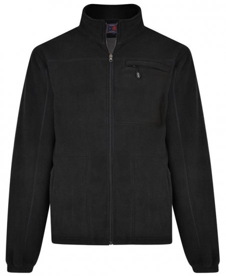 Kam Jeans KV100 Bonded Fleece Jacket Black - Športové oblečenie - Sportovní Oblečení 2XL-10XL