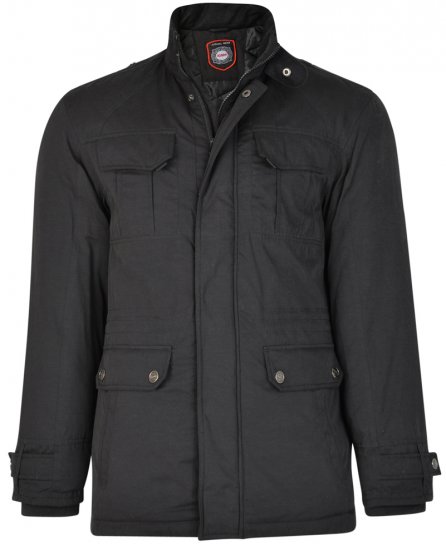 Kam Jeans KV95 Jacket Black - Bundy - Bundy Nadmerné Veľkosti 2XL-8XL