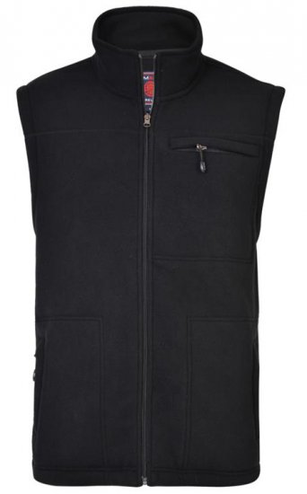 Kam Jeans KV99 Fleece Vest Black - Športové oblečenie - Sportovní Oblečení 2XL-10XL