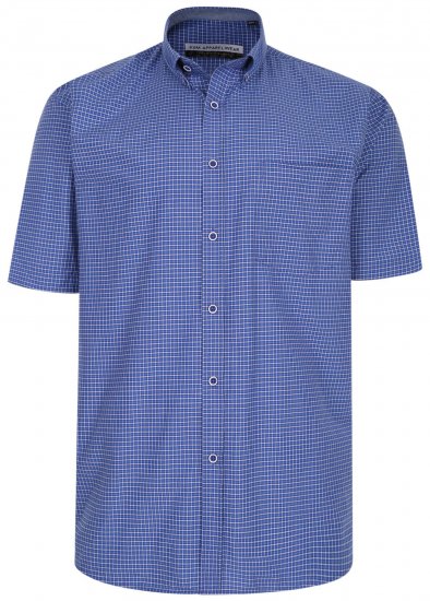 Kam Jeans 641 Premium Short Sleeve Shirt Navy - Košele - Košele 2XL-10XL