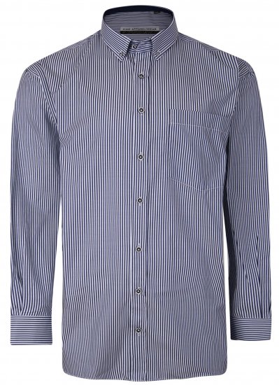Kam Jeans P643 Premium Stripe Shirt Navy - Košele - Košele 2XL-10XL