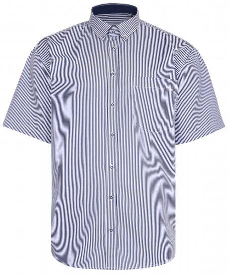 Kam Jeans 643 Premium Short Sleeve Shirt Navy - Košele - Košele 2XL-10XL