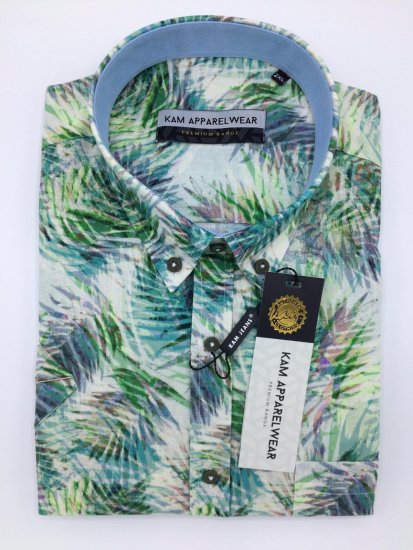 Kam Jeans P644 Premium Linen Shirt - Košele - Košele 2XL-10XL