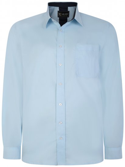 Kam Jeans P684 Premium Stretch Shirt Blue - Košele - Košele 2XL-10XL