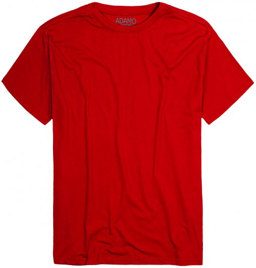 Adamo Kevin Regular fit T-shirt Red - Tričká - Nadrozmerné tričká - 2XL-14XL