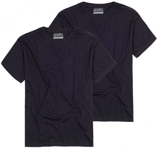 Adamo Kilian Regular fit 2-pack T-shirt Navy - Tričká - Nadrozmerné tričká - 2XL-14XL