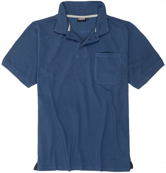 Adamo Klaas Regular fit Polo Shirt with Pocket Denim Blue - Polokošele - Polokošele 2XL-8XL