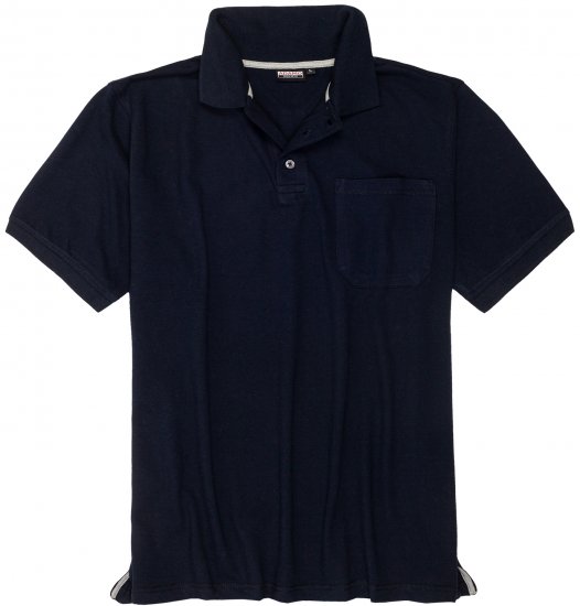 Adamo Klaas Regular fit Polo Shirt with Pocket Navy - Polokošele - Polokošele 2XL-8XL